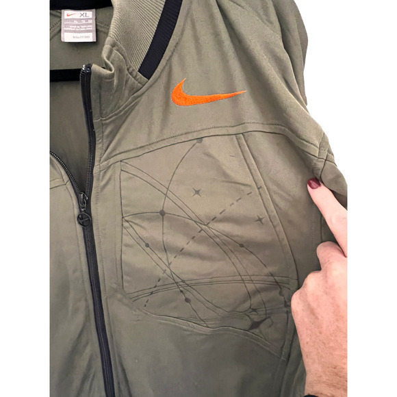 Nike Flight Bomber Style Zip Up Sweatshirt - Picture 3 of 5